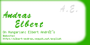 andras elbert business card